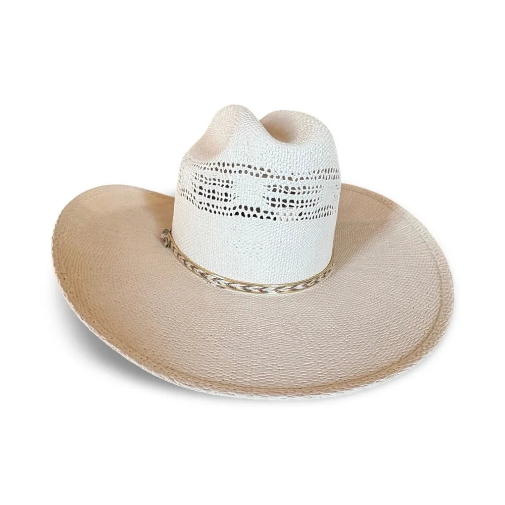 David Turner Straw Bangora Cowboy Hat - XXXX - 7 3/8 - Picture 4 of 16